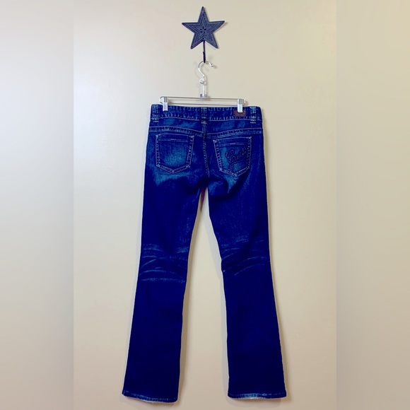 Guess Daredevil Rhinestone Boot Cut Jeans W28 - Picture 5 of 8